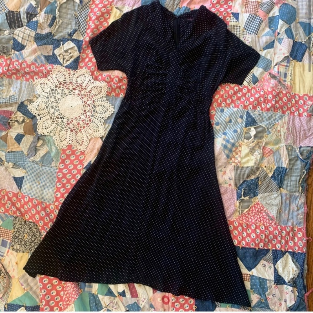 🖤Trashy Diva Silk Dot Dress🖤